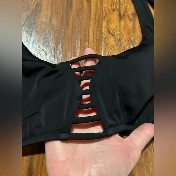PINK Black Bikini Top S - Picture 2 of 5